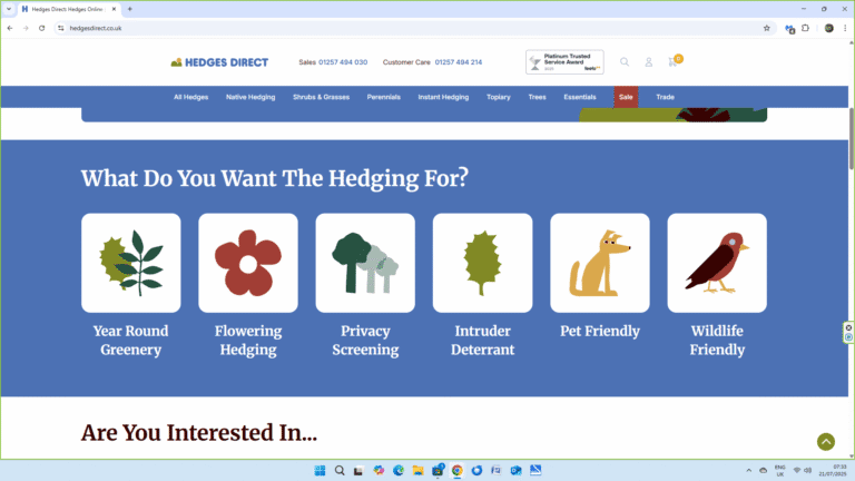 Rylands working with Hedges Direct for the first time.. how did it go?